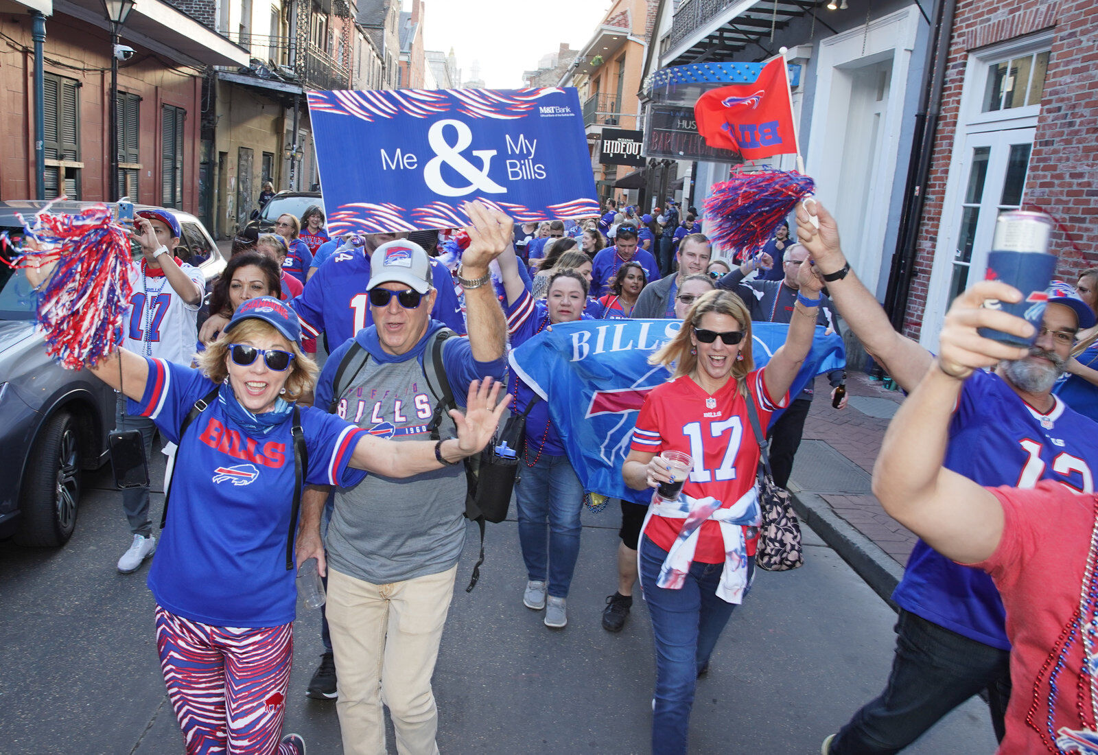 Buffalo Bills packers of NOLA Takeover Parade